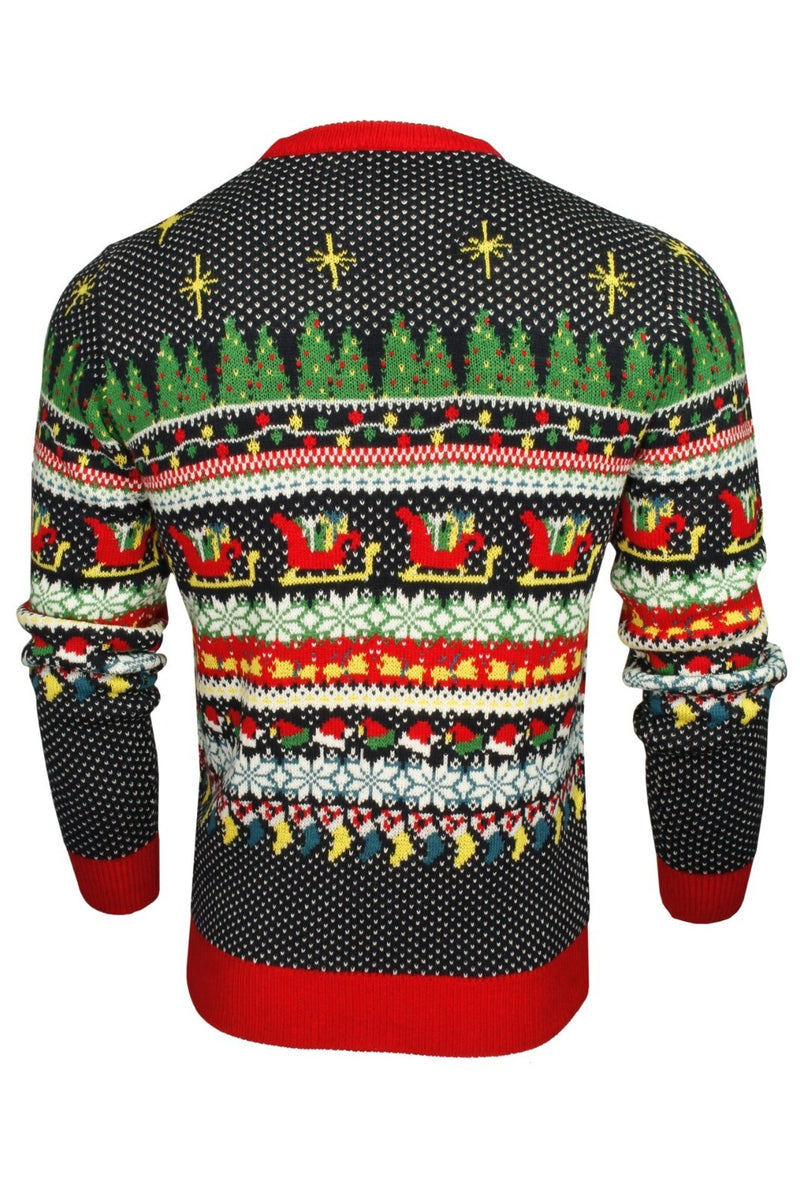 Xact Mens Nordic Reindeer Xmas / Christmas Jumper