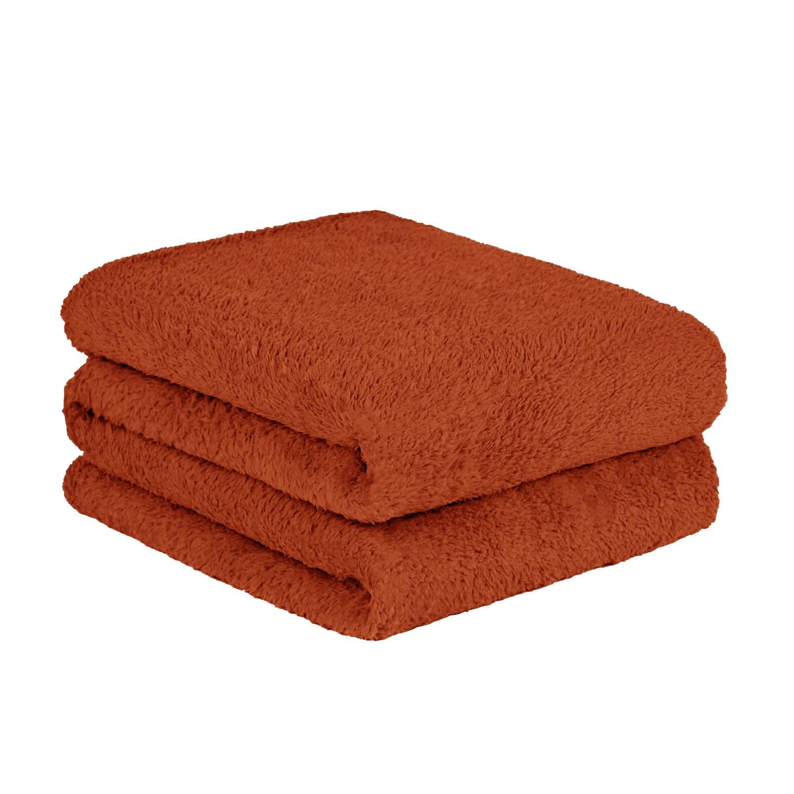 Brentfords Teddy Fleece Bear Blanket Large Throw over Bed Plush Soft Bedspread