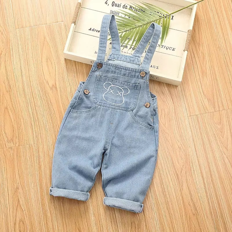 Kids Baby Boys Girls Overalls Casual Pants 1-4T Infants Toddler Bib Trousers Spring Fall Clothing Boy Jumper Dungarees
