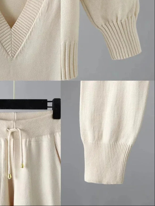 Autumn Winter Harem Pants Casual Women'S Tracksuit Sweater Two Piece Sets Womens Outifits Pullover 2 Piece Sets Womens Outfits