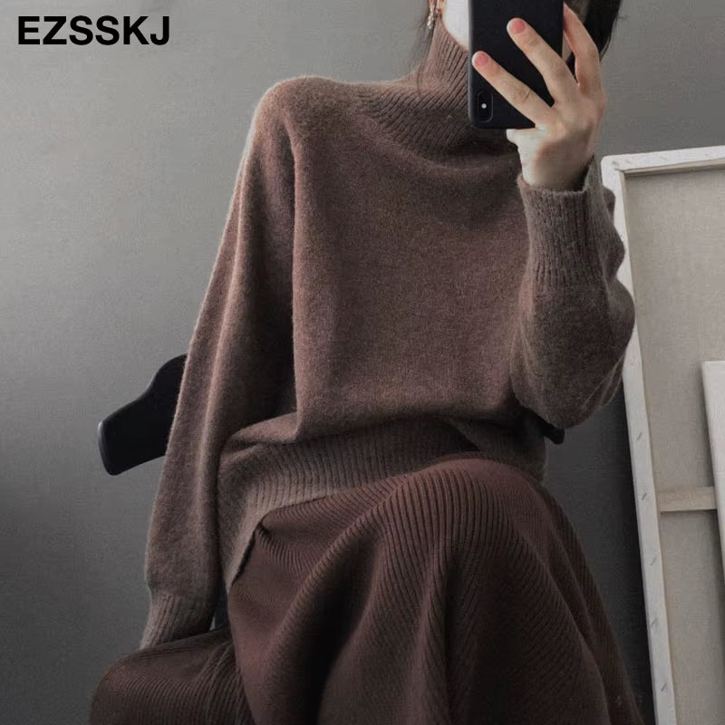 Woman Sweaters Warm Sweater Oversize Female Women'S Turtleneck 2020 Autumn Winter Women'S Wool Sweater Women'S Jumper Pull Long