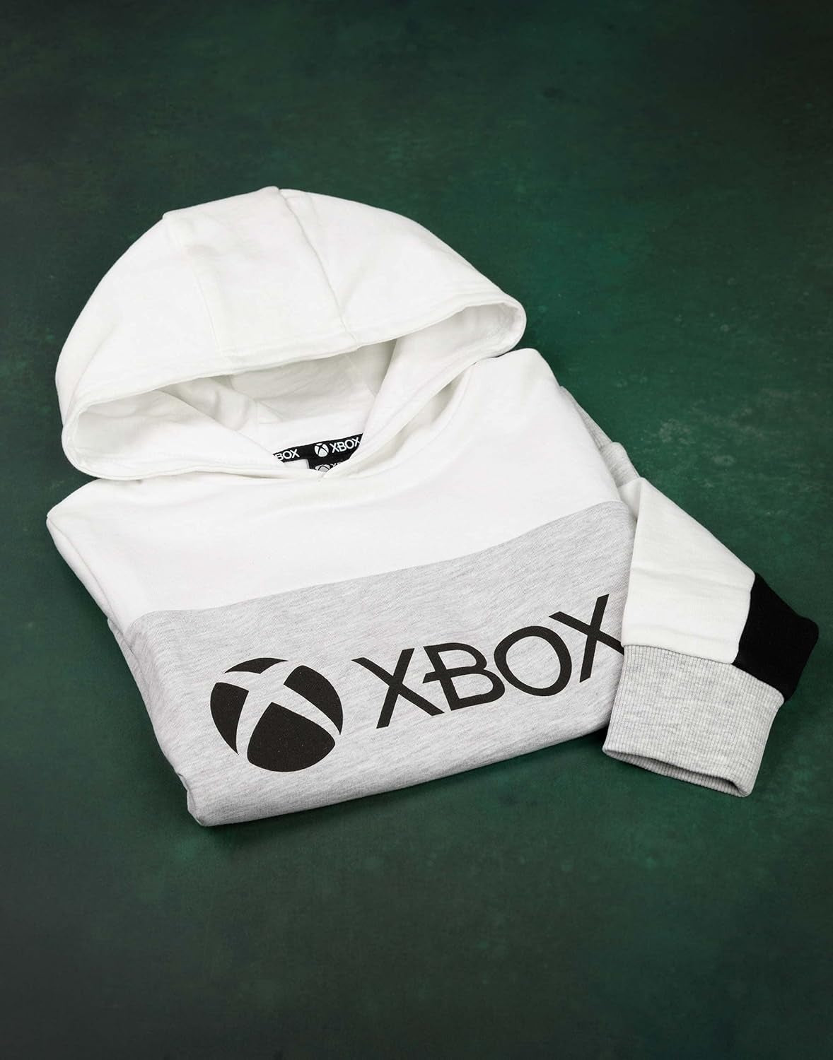 Hoodie for Boys & Girls | Kids White Grey Game Console Logo Hooded Sweatshirt | Childrens Gamers Jacket Clothing Merchandise