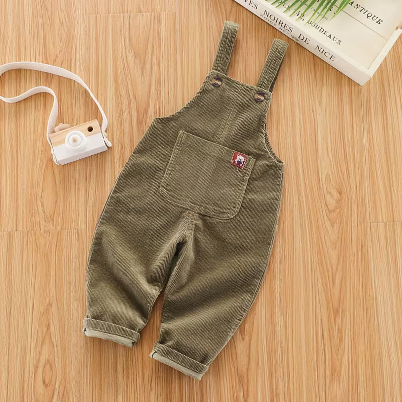 Kids Baby Boys Girls Overalls Casual Pants 1-4T Infants Toddler Bib Trousers Spring Fall Clothing Boy Jumper Dungarees