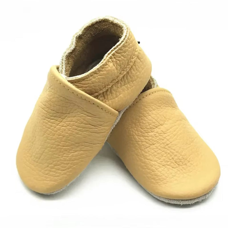 Genuine Leather Baby Shoes 2025 Summer Infant Toddler Baby Shoes Moccasins Shoes First Walker Soft Sole Crib Baby Boy Shoes