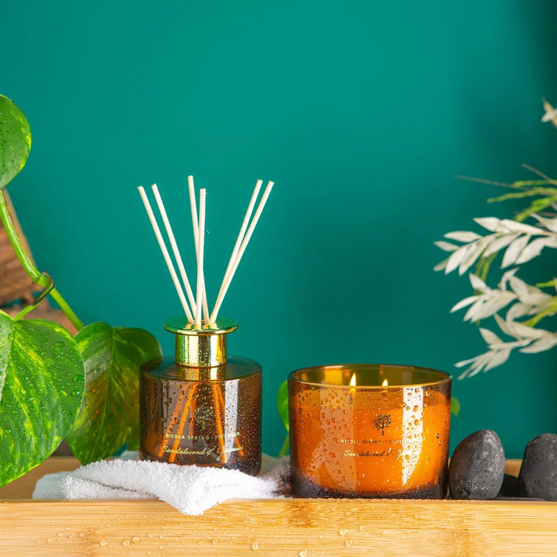 - Soy Wax Scented Candles - 350G - Sandalwood & Jasmine