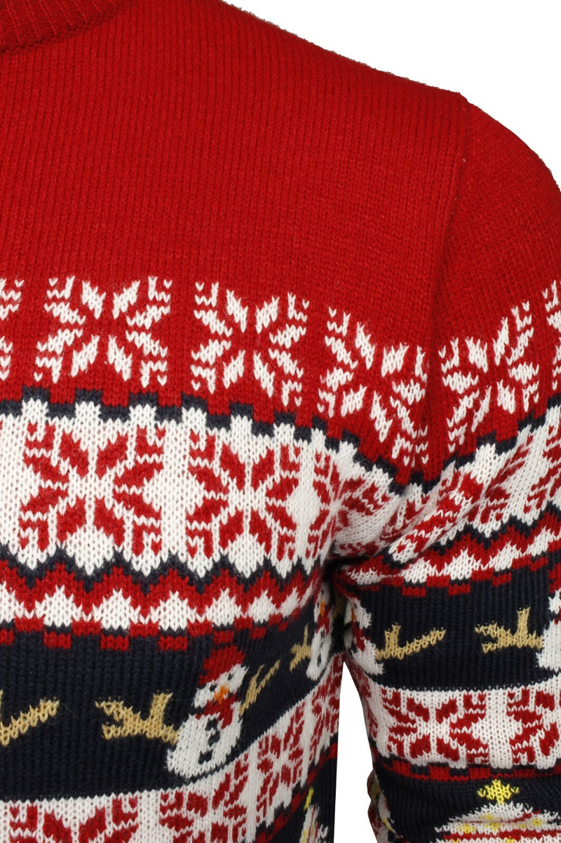 Xact Mens Nordic Reindeer Xmas / Christmas Jumper