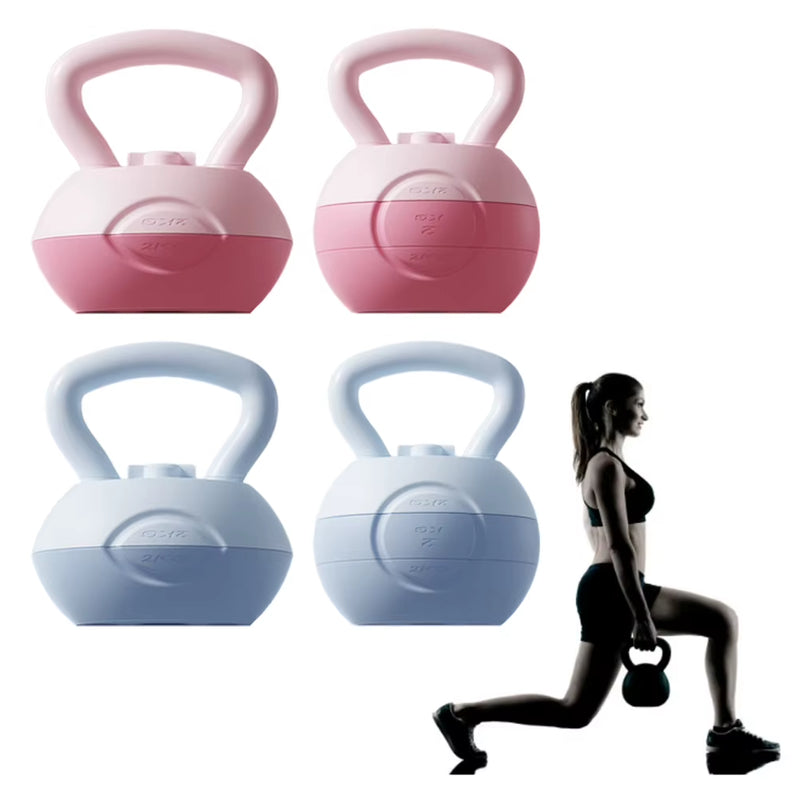 Water-Filled Kettlebell Soft Kettlebell Shock-Proof Kettlebell Weights anti Slip Grip Adjustable Weights for Home Gym Equipment
