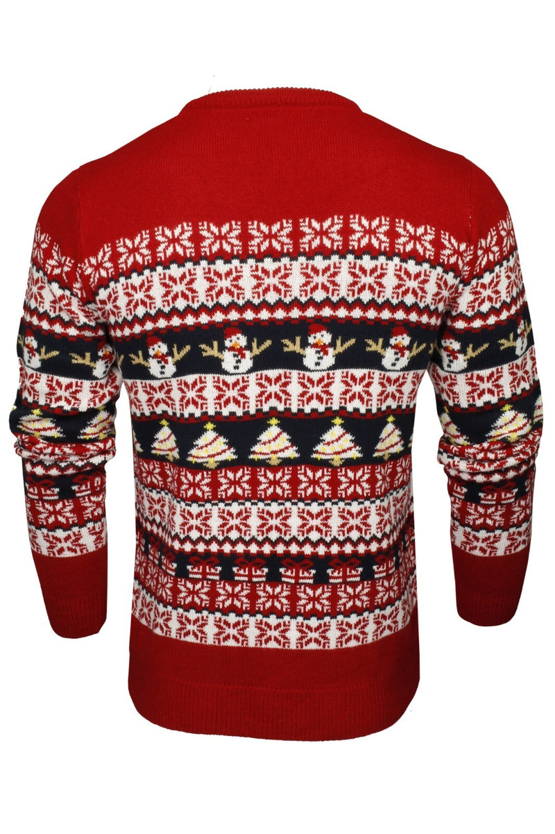 Xact Mens Nordic Reindeer Xmas / Christmas Jumper