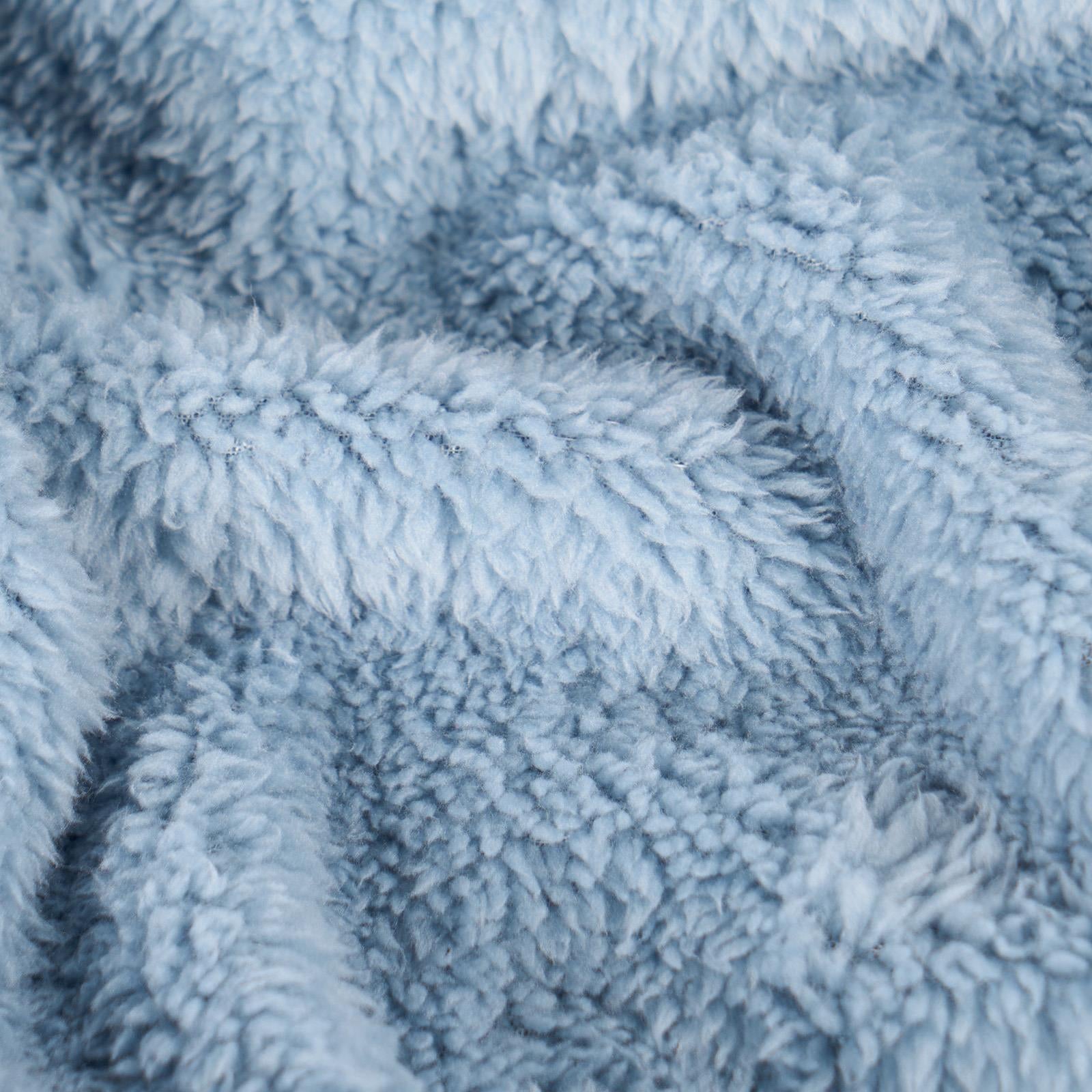 Brentfords Teddy Fleece Bear Blanket Large Throw over Bed Plush Soft Bedspread