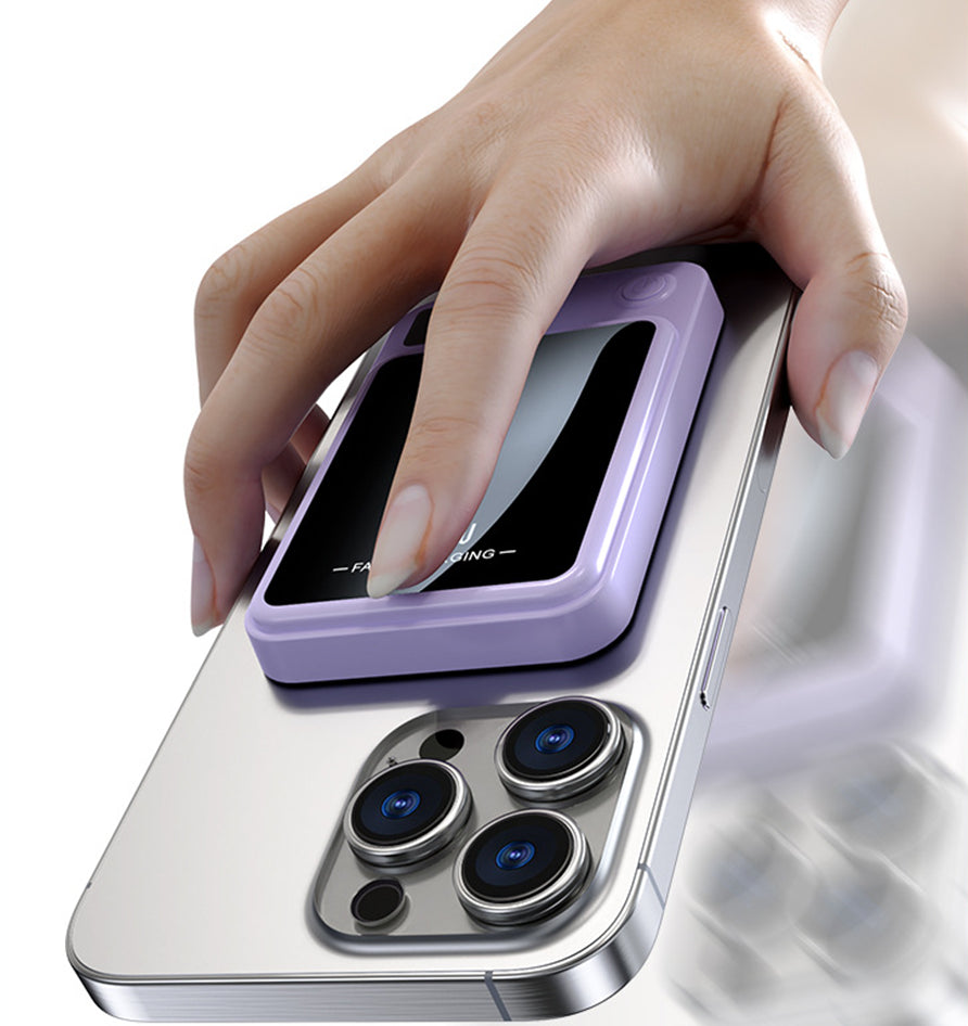10000Mah Wireless Charging Power Bank Magnetic Portable with LED Display Type-C