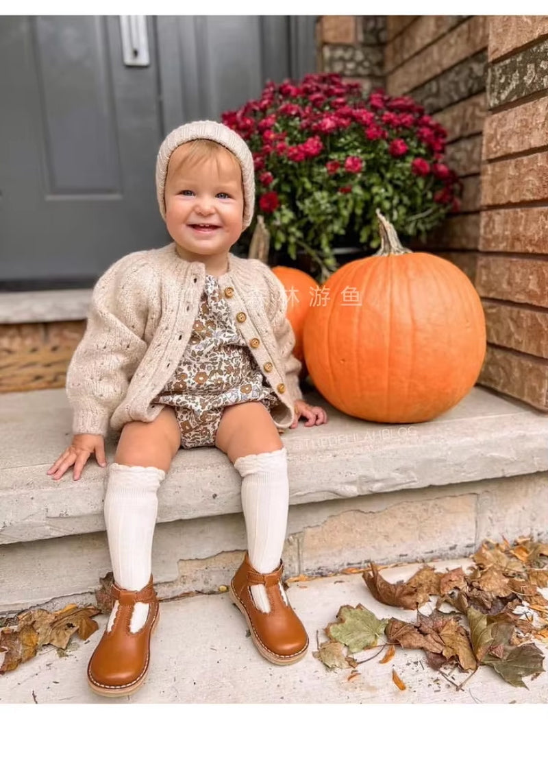 Baby Sweater RC Brand New Winter Toddler Girls Clothes Kids Cardigan Wool Warm Tops Cute Knit Sweater Cotton Children Outwear