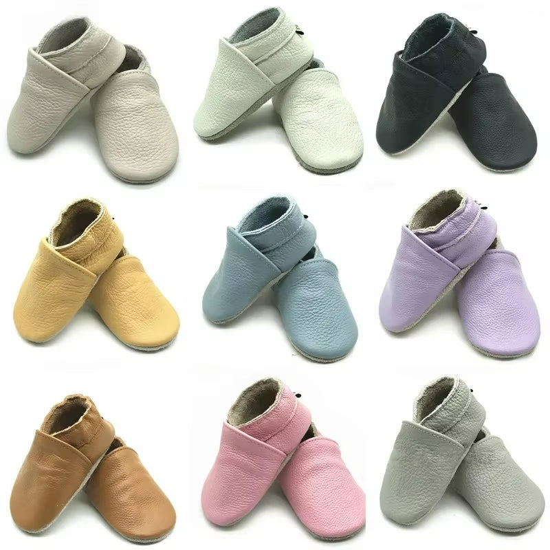 Genuine Leather Baby Shoes 2025 Summer Infant Toddler Baby Shoes Moccasins Shoes First Walker Soft Sole Crib Baby Boy Shoes