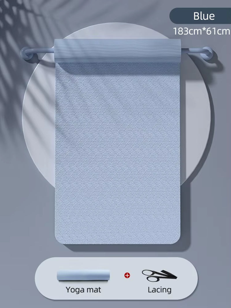 Yoga Mat with a Thickness of 10Mm, anti Slip, Pilates Fitness Mat, Environmentally Friendly, Tear Resistant WOMEN'S Yoga Mat