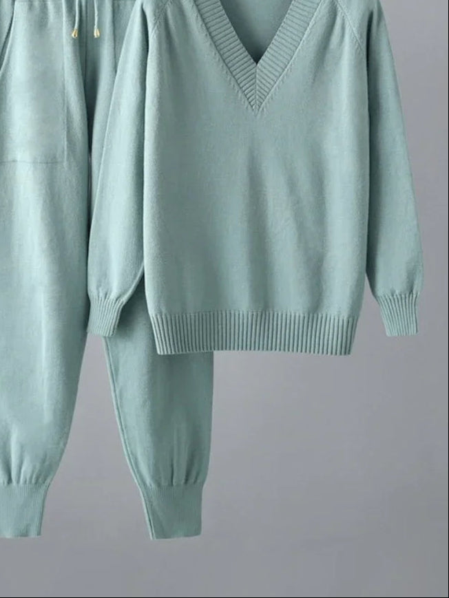 Autumn Winter Harem Pants Casual Women'S Tracksuit Sweater Two Piece Sets Womens Outifits Pullover 2 Piece Sets Womens Outfits