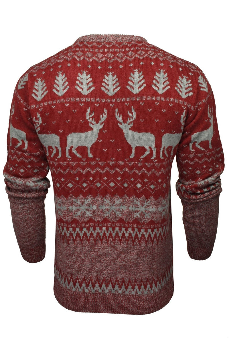 Xact Mens Nordic Reindeer Xmas / Christmas Jumper