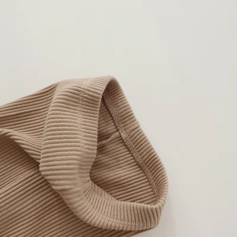 Baby Pants 2024 Knitted Candy Color Bottoms Outfits Toddler Girls Ribbed Leggings Striped Casual Trousers