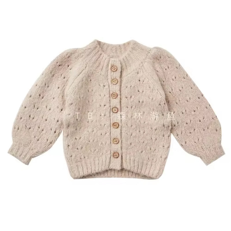 Baby Sweater RC Brand New Winter Toddler Girls Clothes Kids Cardigan Wool Warm Tops Cute Knit Sweater Cotton Children Outwear