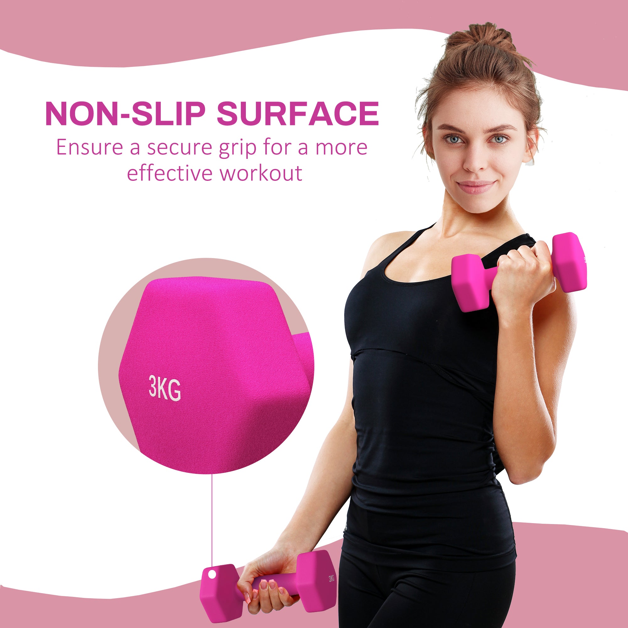 Dumbbells, Hexagonal Weights Pair