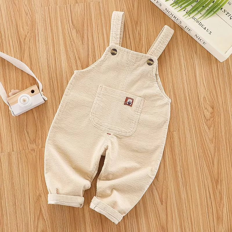 Kids Baby Boys Girls Overalls Casual Pants 1-4T Infants Toddler Bib Trousers Spring Fall Clothing Boy Jumper Dungarees