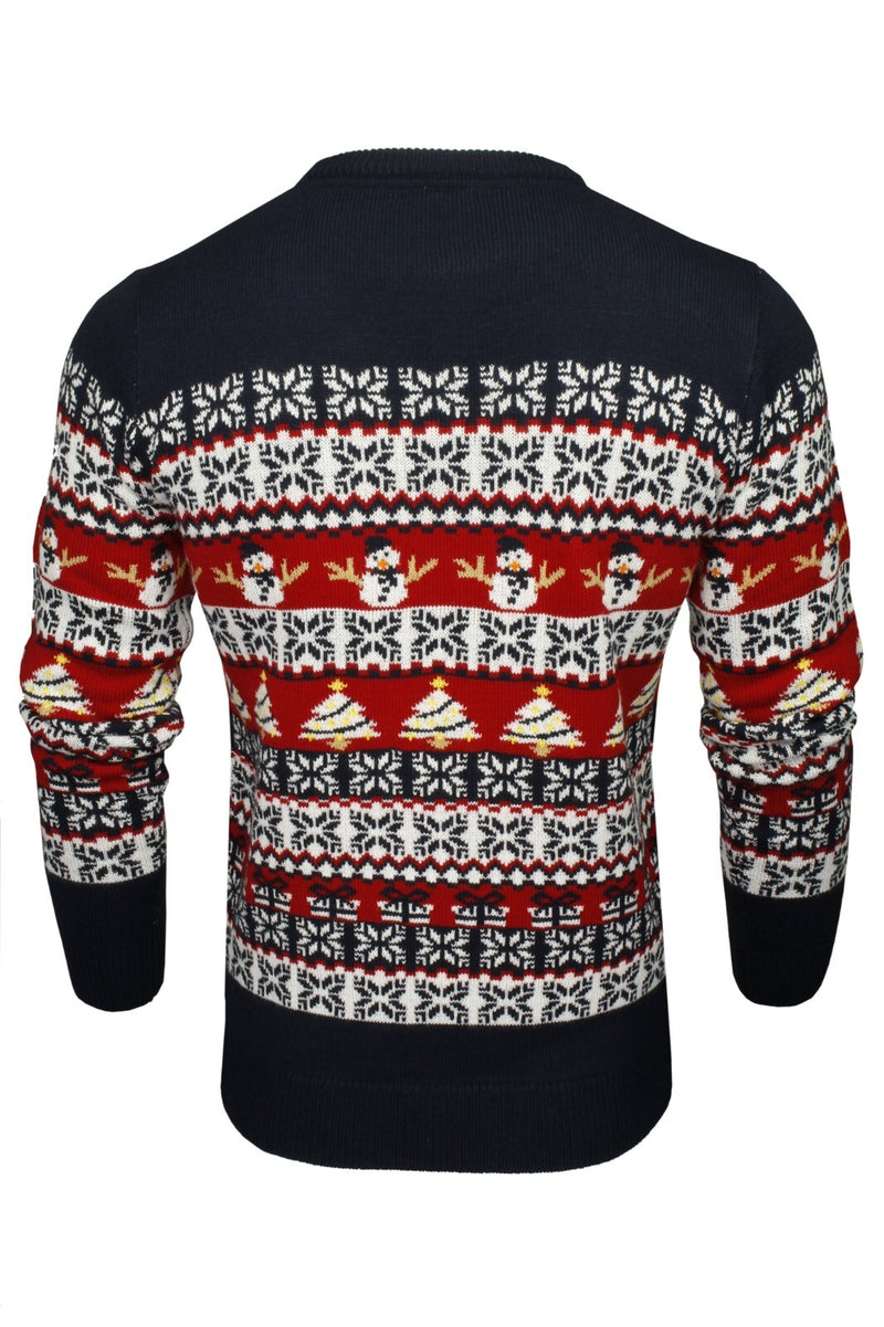 Xact Mens Nordic Reindeer Xmas / Christmas Jumper