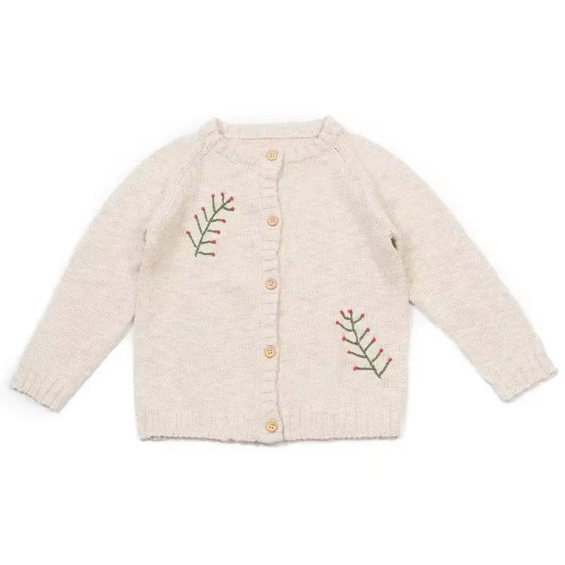 Baby Sweater RC Brand New Winter Toddler Girls Clothes Kids Cardigan Wool Warm Tops Cute Knit Sweater Cotton Children Outwear