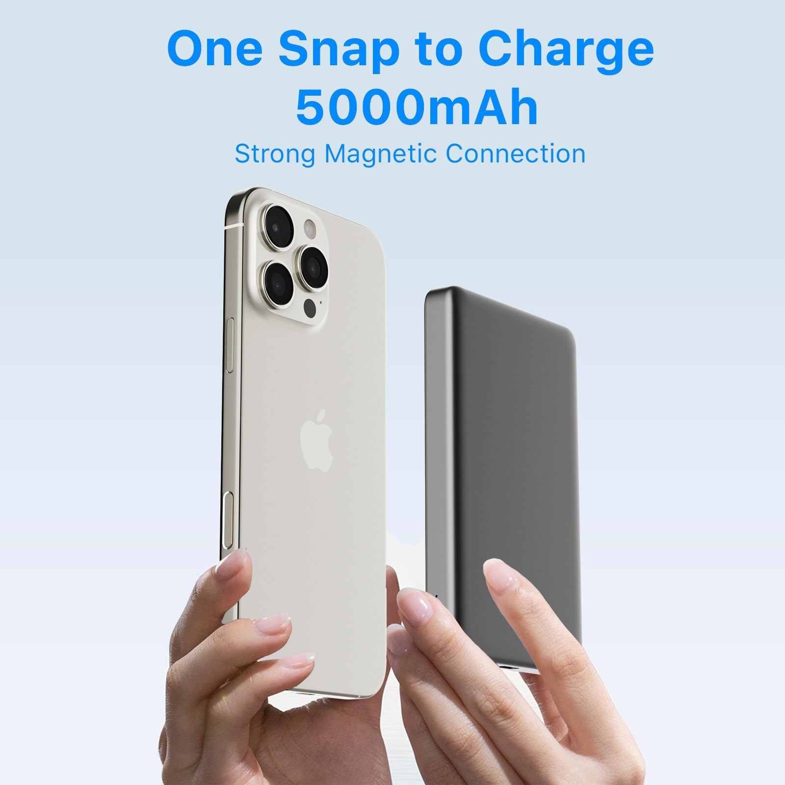 Ultra Slim Magnetic Wireless Power Bank 5000Mah 20W 20W Portable Fast Charging