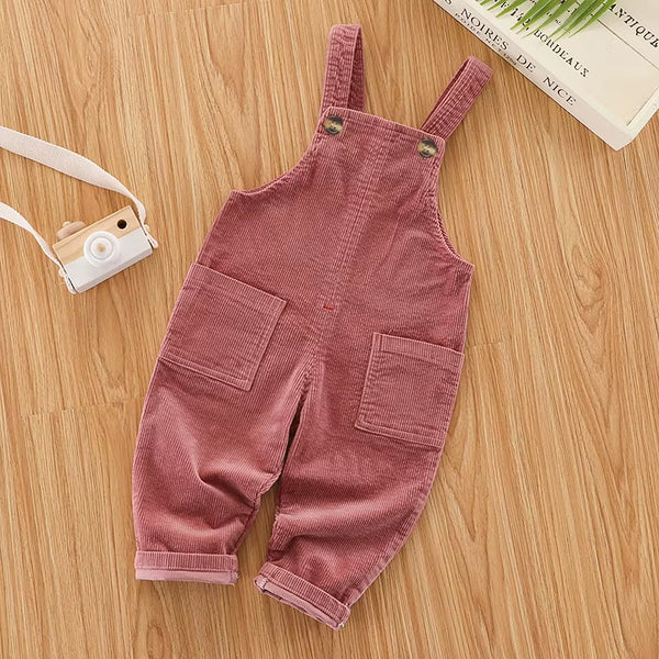 Kids Baby Boys Girls Overalls Casual Pants 1-4T Infants Toddler Bib Trousers Spring Fall Clothing Boy Jumper Dungarees
