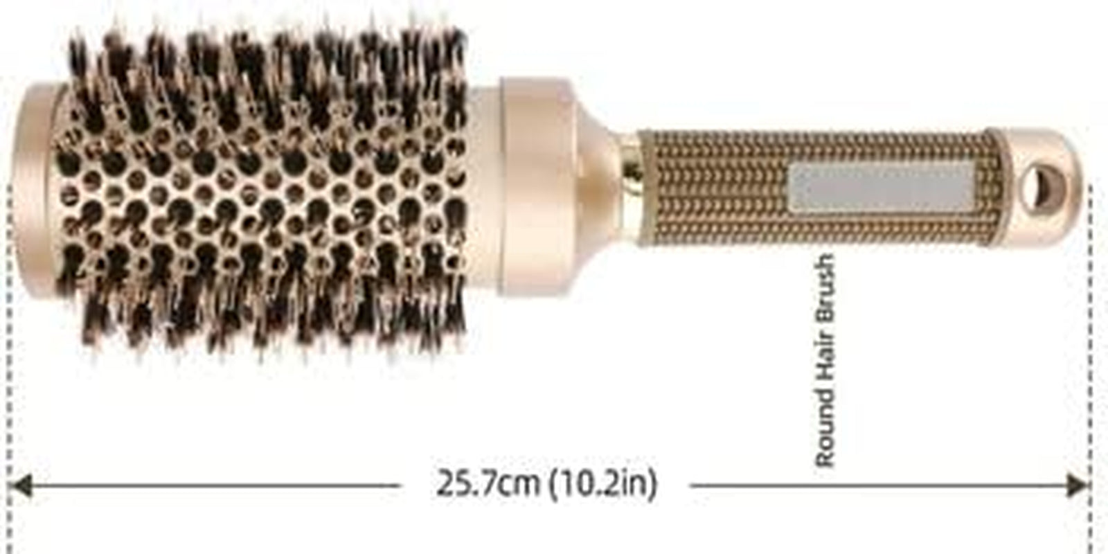 round Barrel Hair Brush with Simulation Boar Bristle, with Natural Wild Boar Bristles for Hair Blow Drying, Styling, Curling, Straightening, 53Mm Large, round Barrel Hair Brush