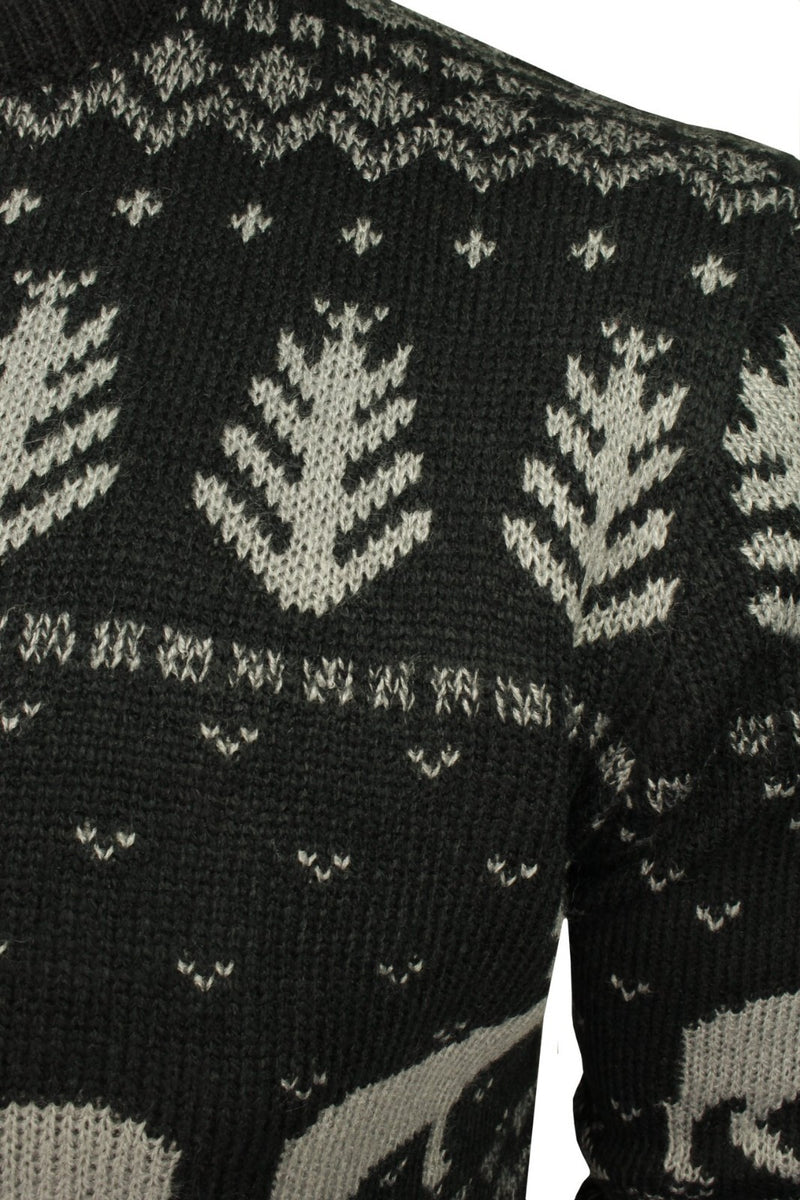 Xact Mens Nordic Reindeer Xmas / Christmas Jumper