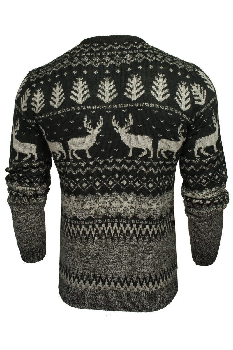 Xact Mens Nordic Reindeer Xmas / Christmas Jumper