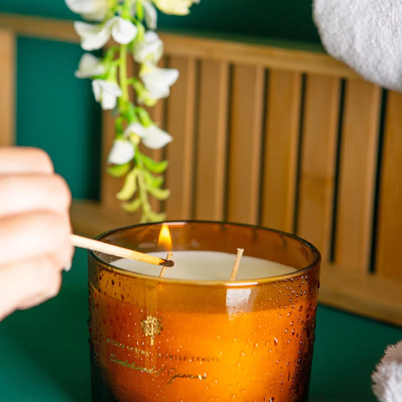 - Soy Wax Scented Candles - 350G - Sandalwood & Jasmine