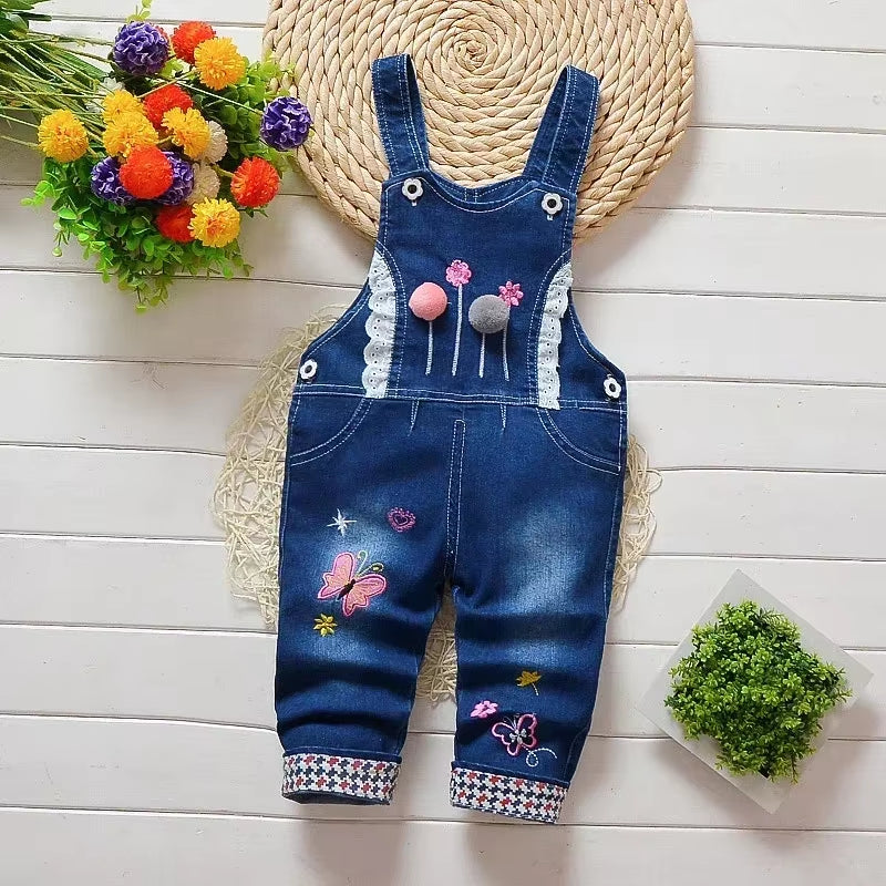 Kids Baby Boys Girls Overalls Casual Pants 1-4T Infants Toddler Bib Trousers Spring Fall Clothing Boy Jumper Dungarees