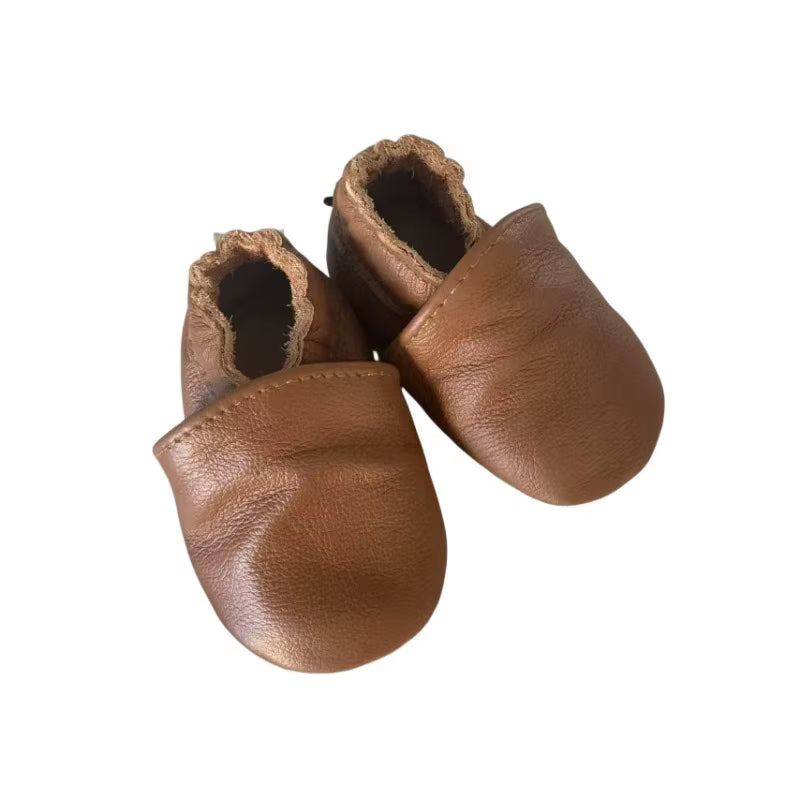 Genuine Leather Baby Shoes 2025 Summer Infant Toddler Baby Shoes Moccasins Shoes First Walker Soft Sole Crib Baby Boy Shoes
