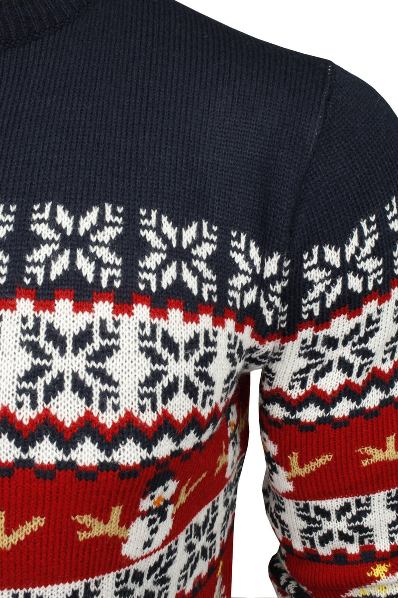 Xact Mens Nordic Reindeer Xmas / Christmas Jumper