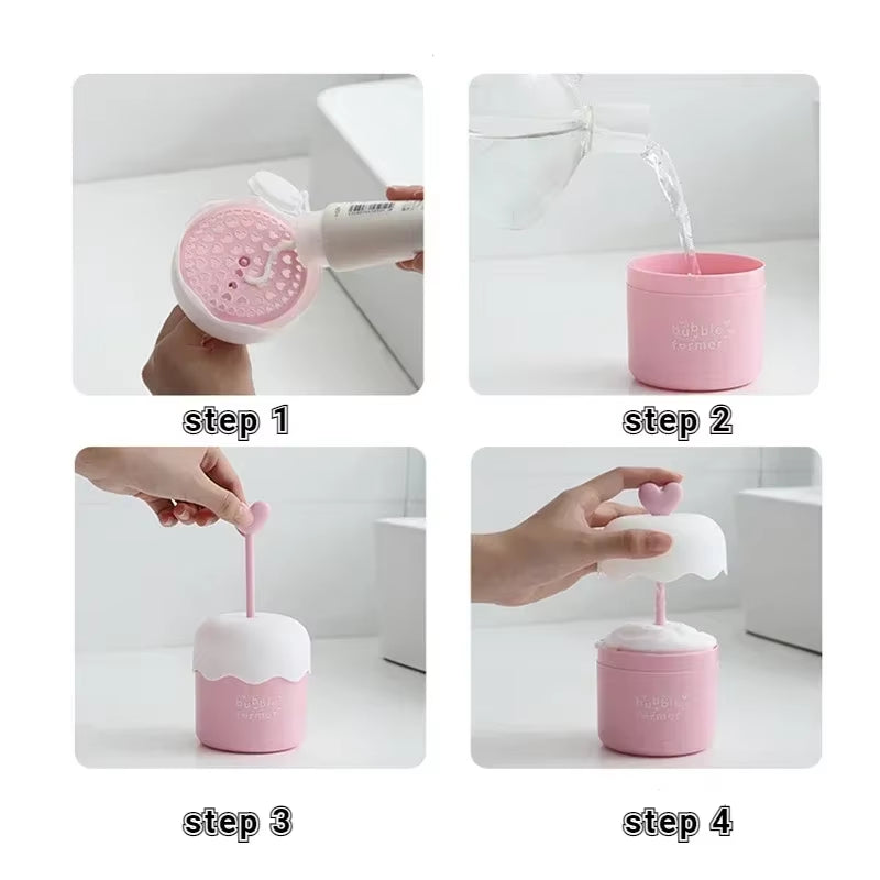 Portable Foam Maker Cup Bubble Foamer Maker Facial Cleanser Foam Cup Body Wash Bubble Maker Bubbler for Face Clean Tools