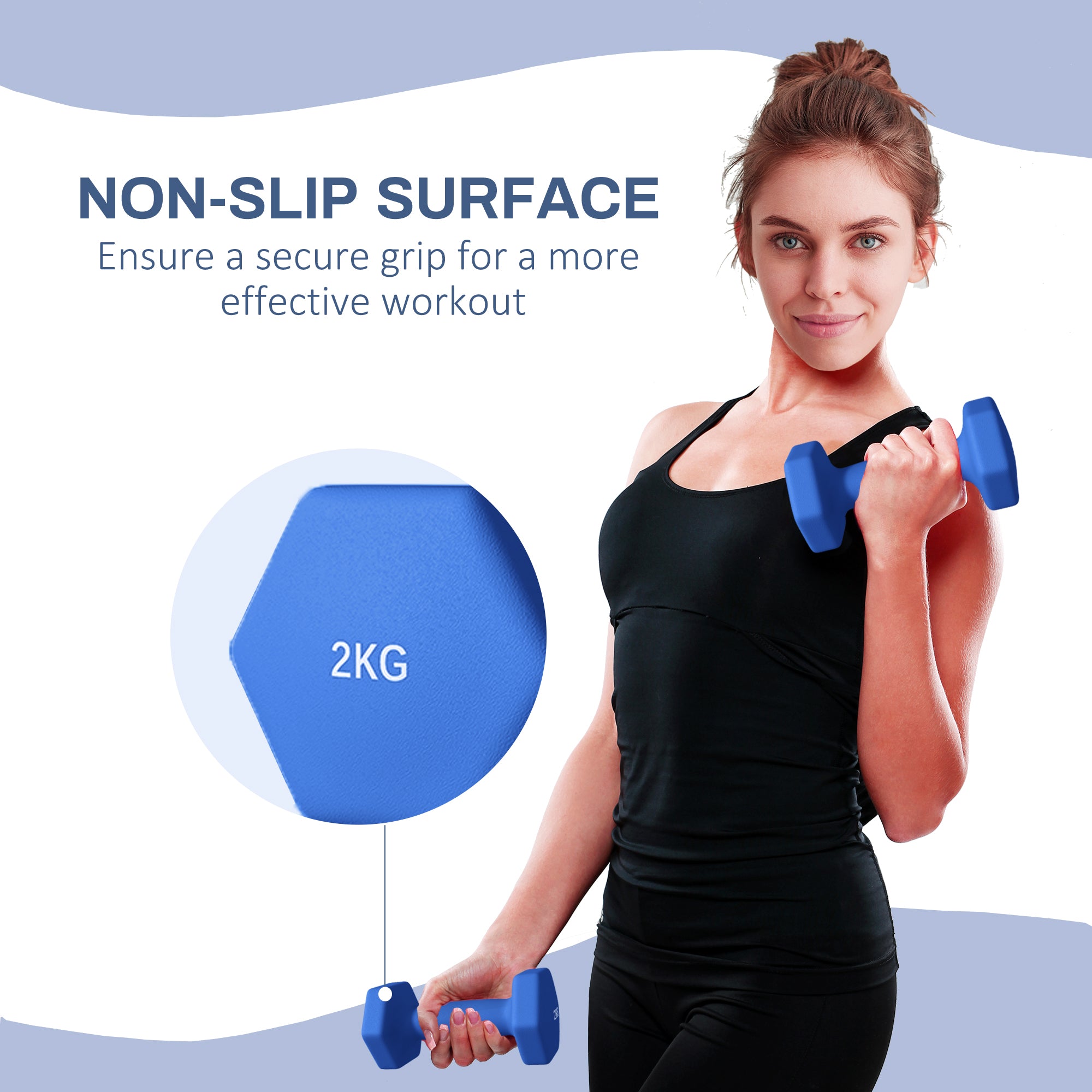 Dumbbells, Hexagonal Weights Pair