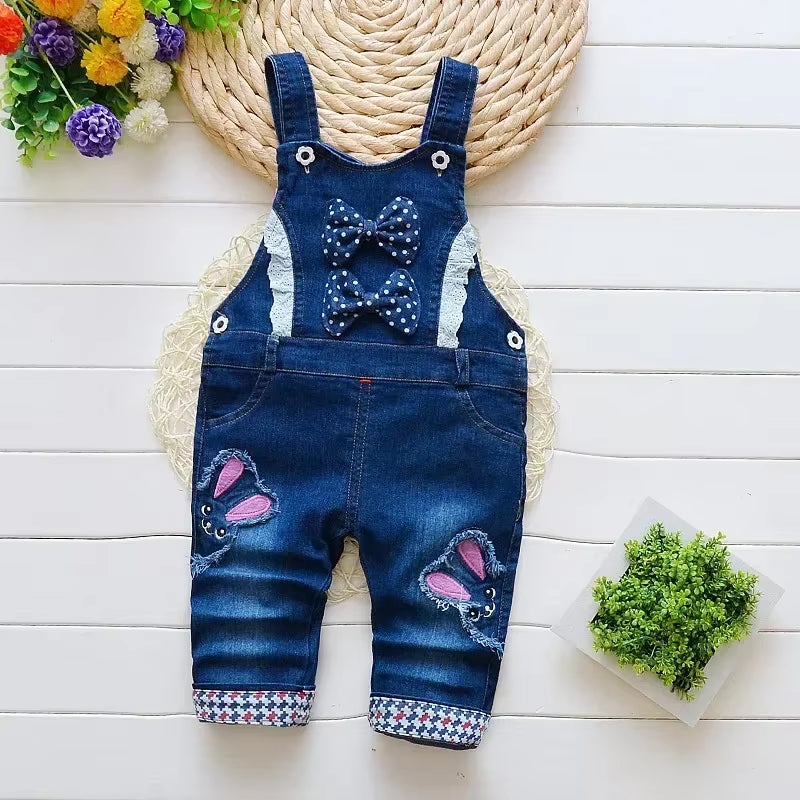 Kids Baby Boys Girls Overalls Casual Pants 1-4T Infants Toddler Bib Trousers Spring Fall Clothing Boy Jumper Dungarees