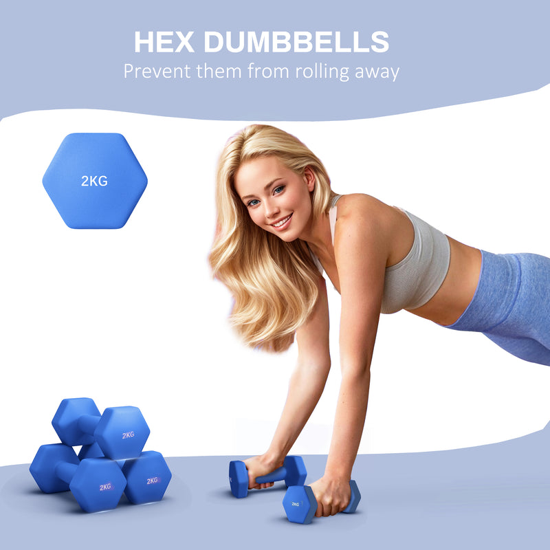 Dumbbells, Hexagonal Weights Pair