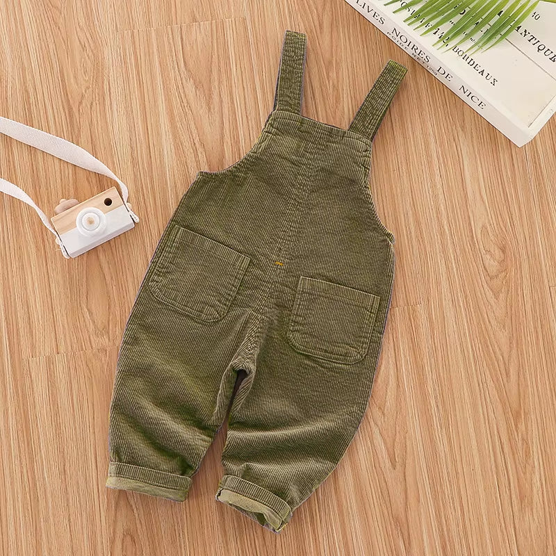 Kids Baby Boys Girls Overalls Casual Pants 1-4T Infants Toddler Bib Trousers Spring Fall Clothing Boy Jumper Dungarees