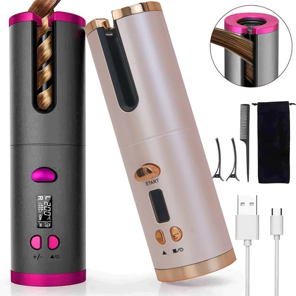 Automatic Curling Iron Portable Hair Straightener Electric