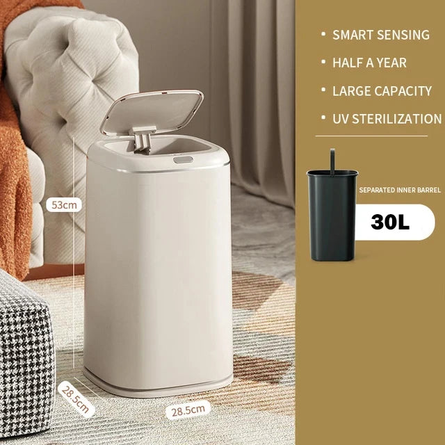 Stylish 30L Smart Sensor Rubbish Bin or Recycling Bin