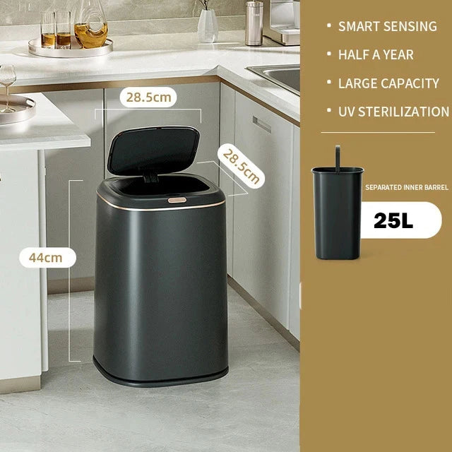 Stylish 30L Smart Sensor Rubbish Bin or Recycling Bin