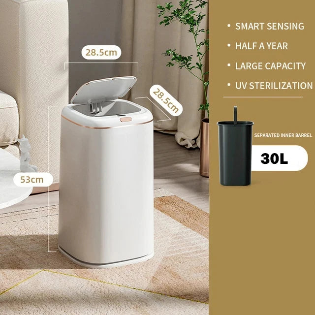 Stylish 30L Smart Sensor Rubbish Bin or Recycling Bin