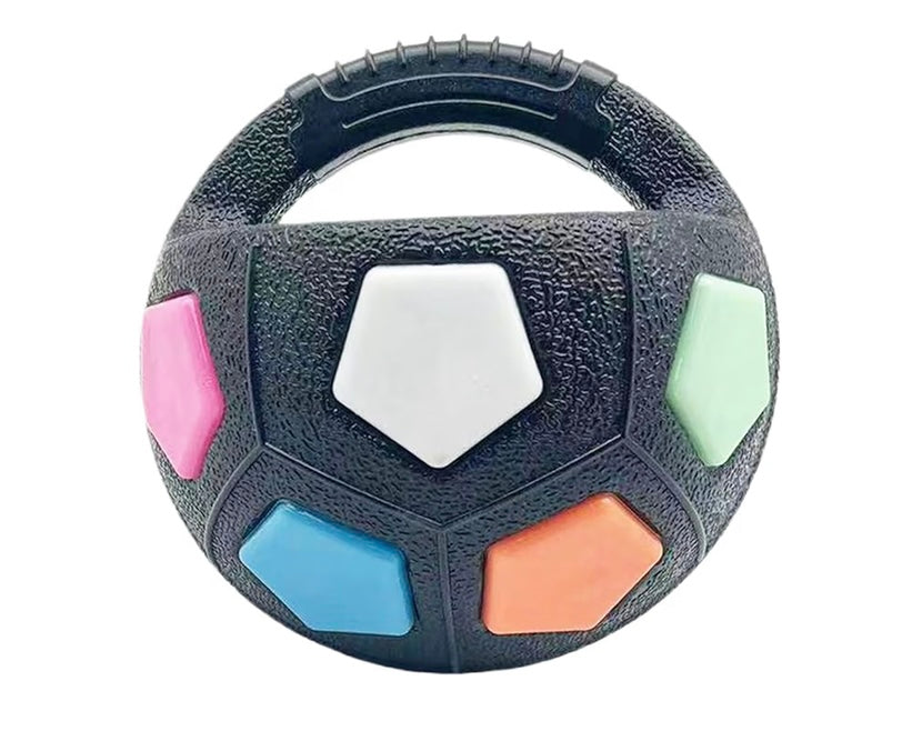 Interactive Tough Dog Ball Toy, Squeaky & Chew Proof
