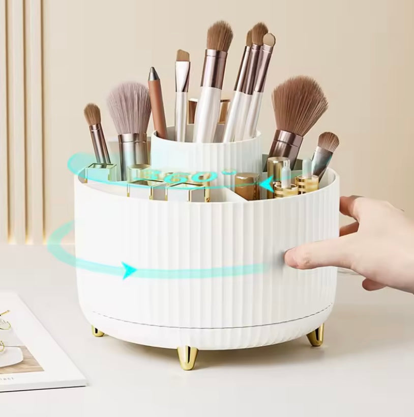 360°Rotating Makeup Desktop Cosmetic Storage Box