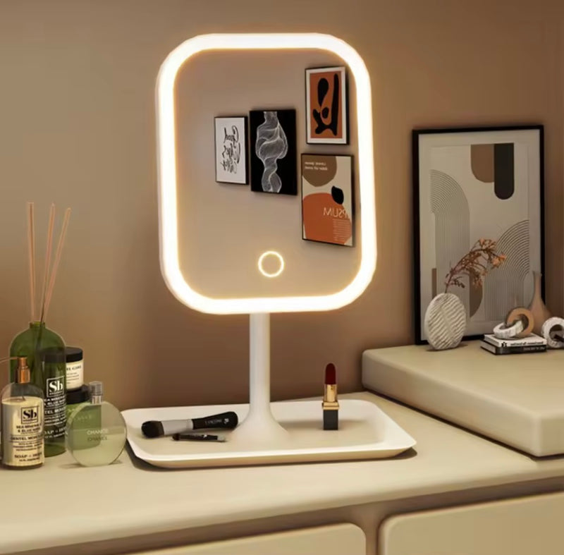 Desktop Vanity Mirror 3 Colour Light LED Makeup Mirror
