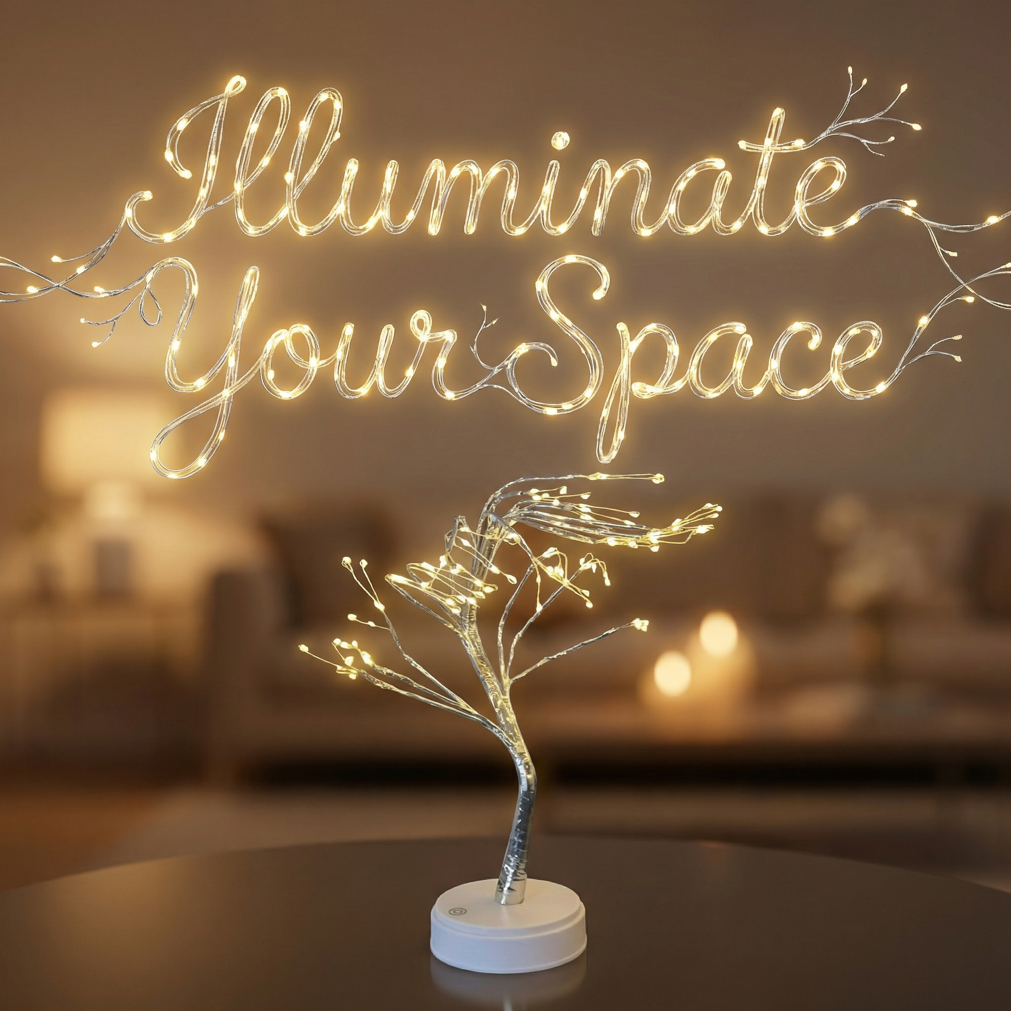 Tabletop Tree Lamp, Decorative LED Lights