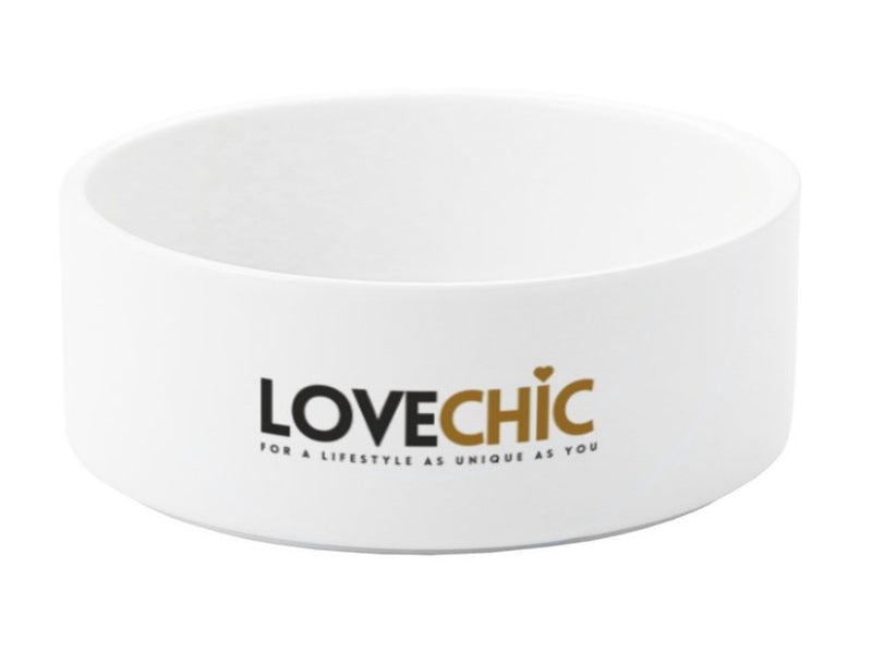 Love Chic Ceramic Pet Dog or Cat Bowl