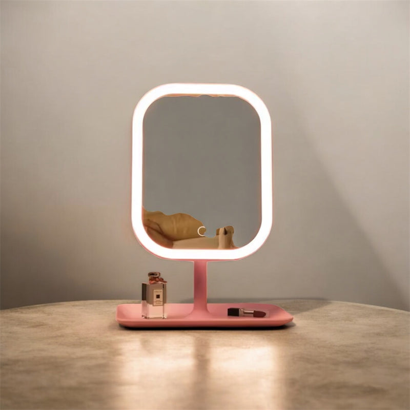 Desktop Vanity Mirror 3 Colour Light LED Makeup Mirror