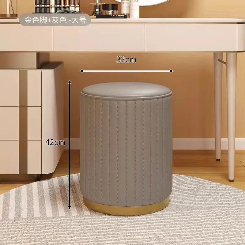 Elegant Vanity Storage Stool